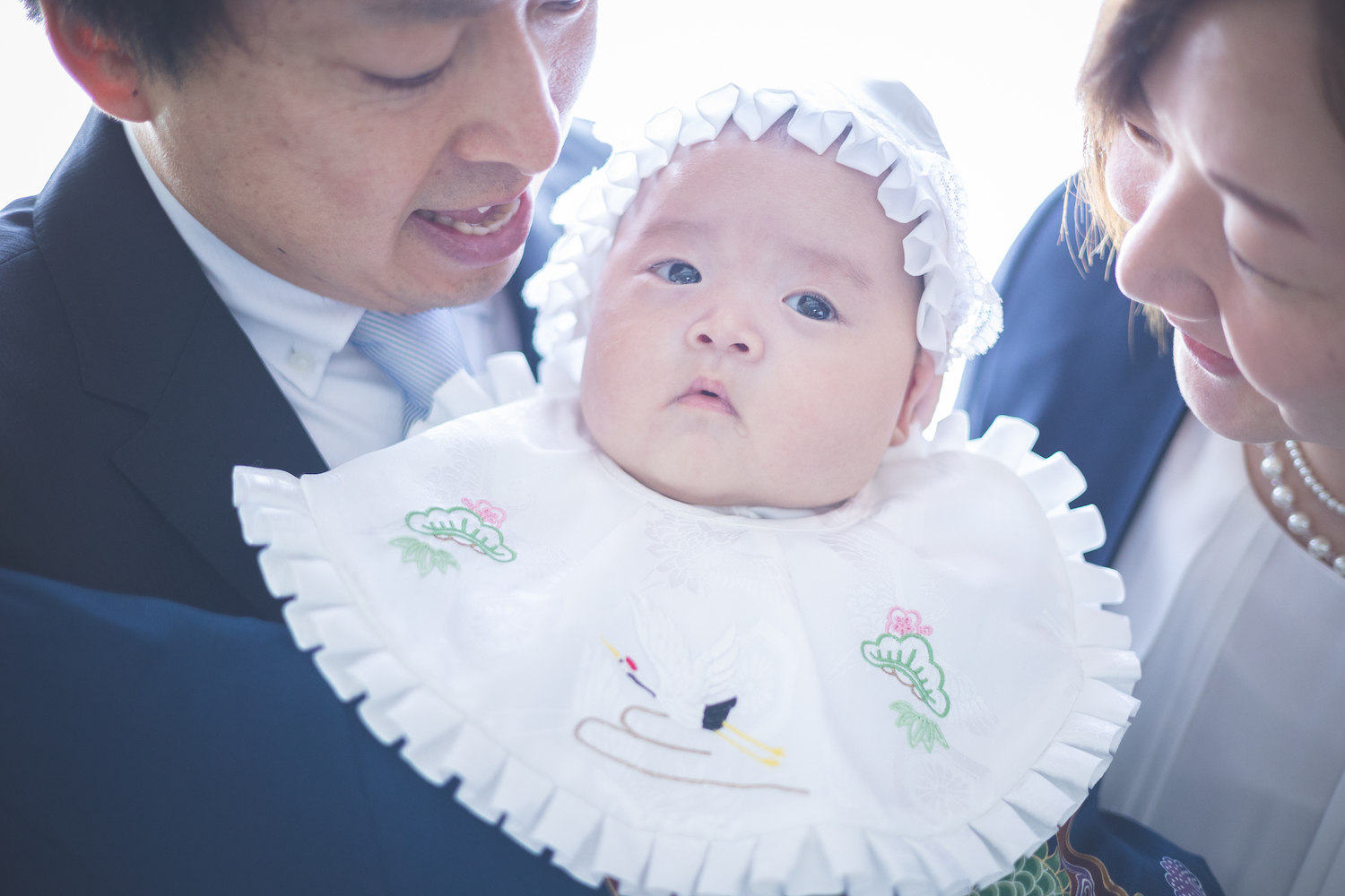 お宮参り家族写真