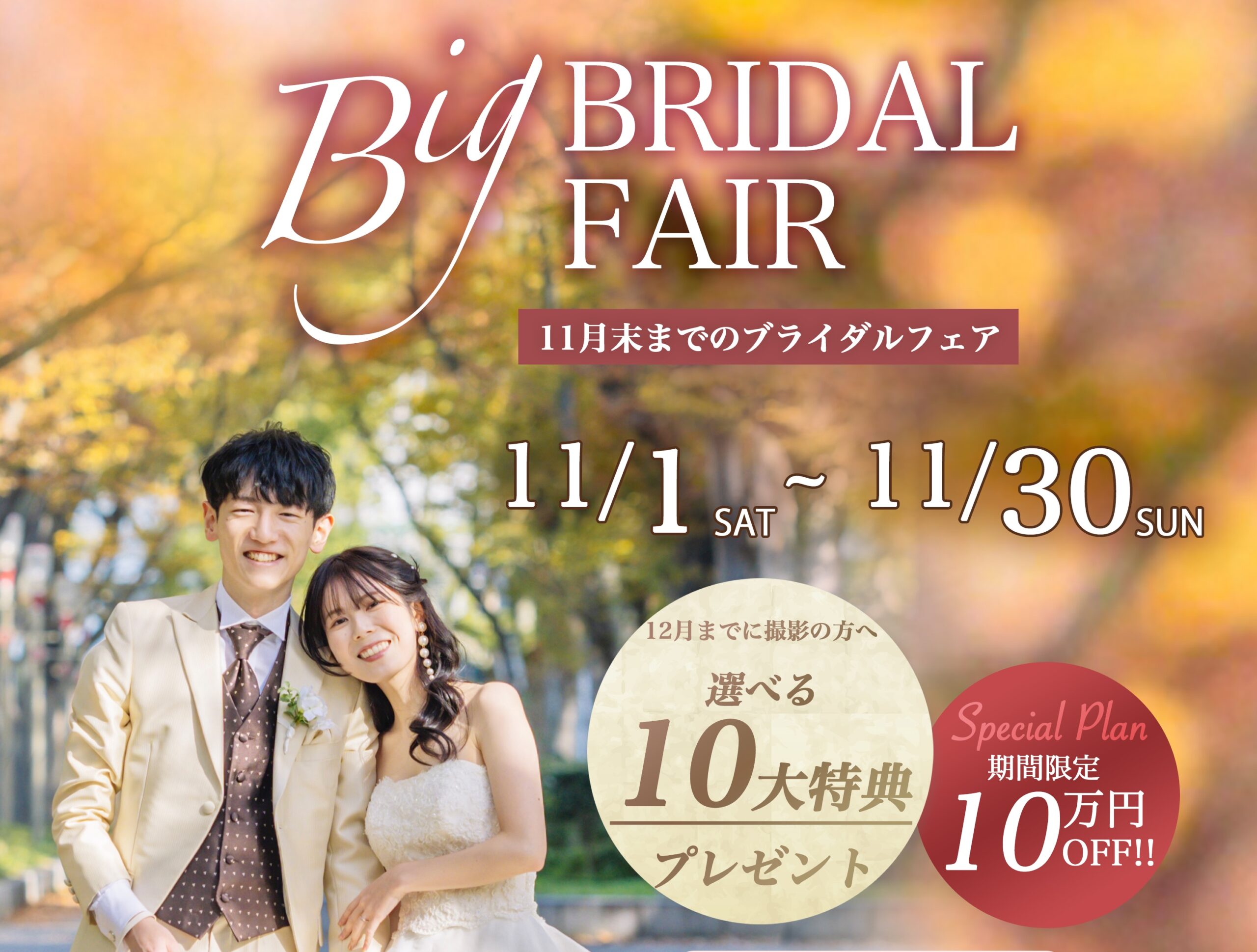大阪のフォトウェディングのキャンペーン情報