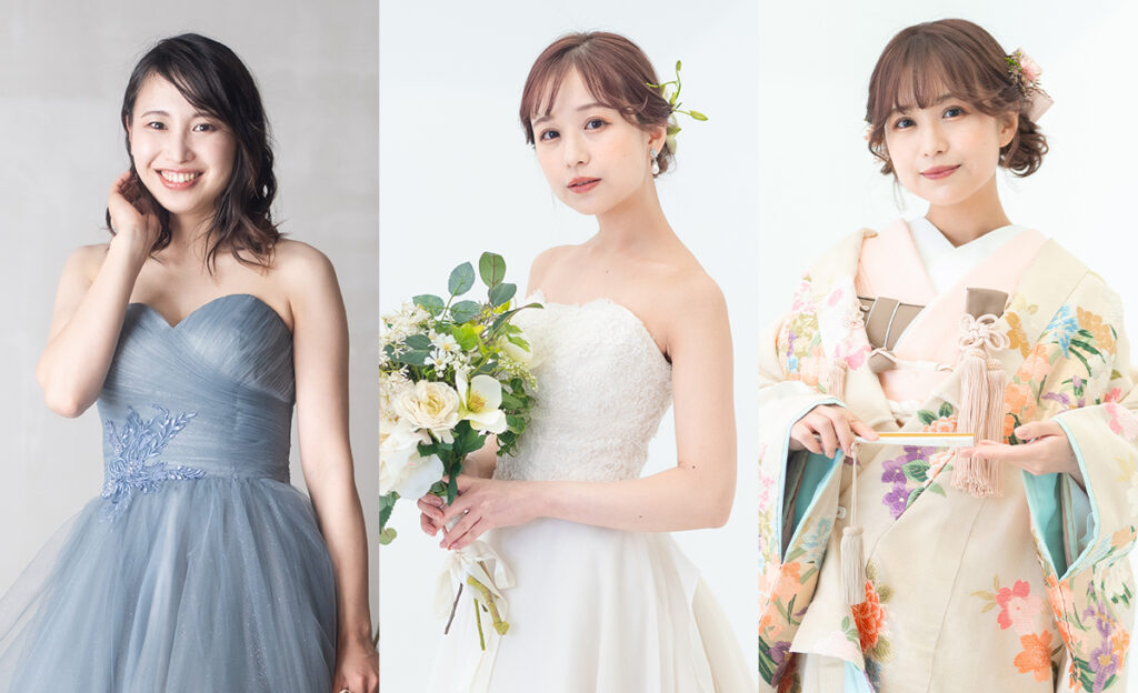 色打掛 色掛下 カラードレス ウェディングドレス フォトウェディング 結婚写真