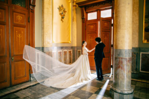結婚写真 フォトウェディング 中央公会堂 ウェディングドレス